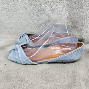 Sachelle Shoes Womens Size 10 Blue Suede Flats *Read*